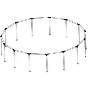 15' x 42" Above Ground Pool Frame (1 of 2)
